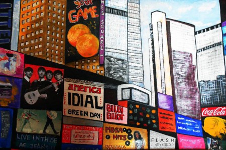 Akryl på duk. Mått 60 x 50 cm. Såld